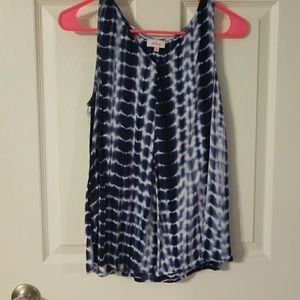 Pixley Navy&White Tie Dye Tank STITCH Fix